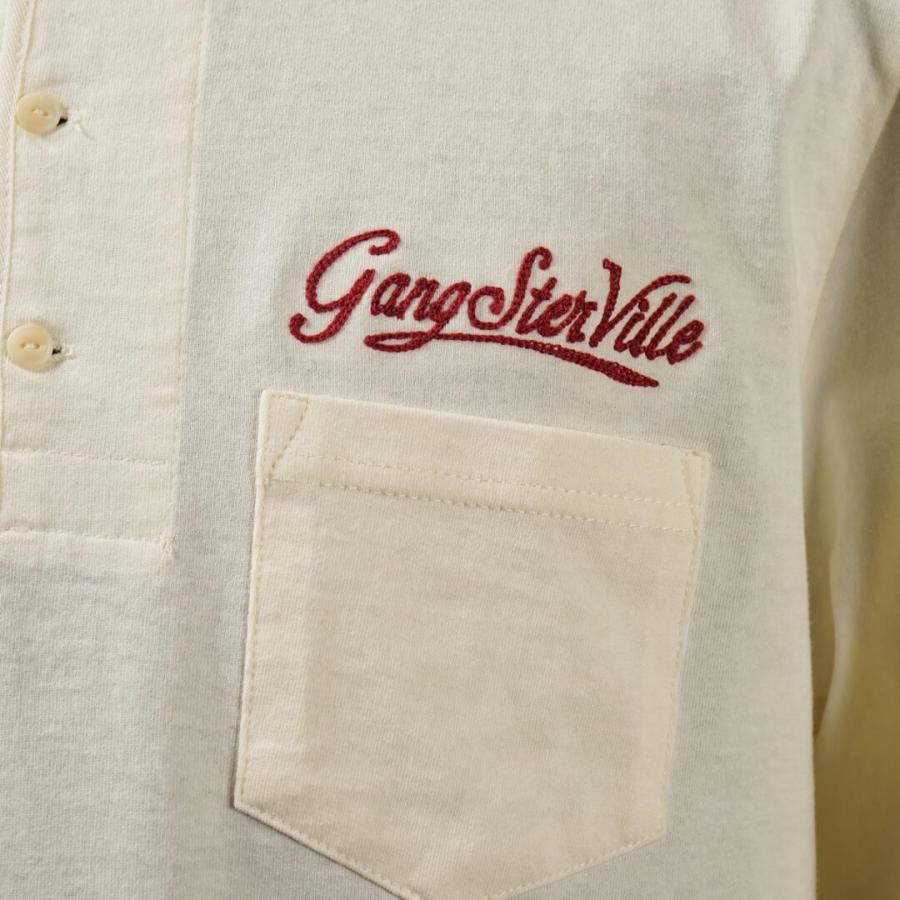 GANGSTERVILLE ギャングスタービル ヘンリーネック 長袖 Tシャツ GANGSTERVILLE ギャングスタービル ヘンリーネック 長袖 Tシャツ