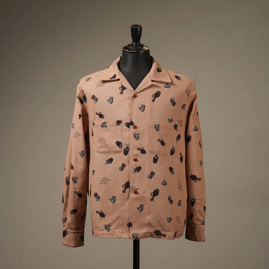 GANGSTERVILLE（ギャングスタービル） コットンリネンシャツ 長袖