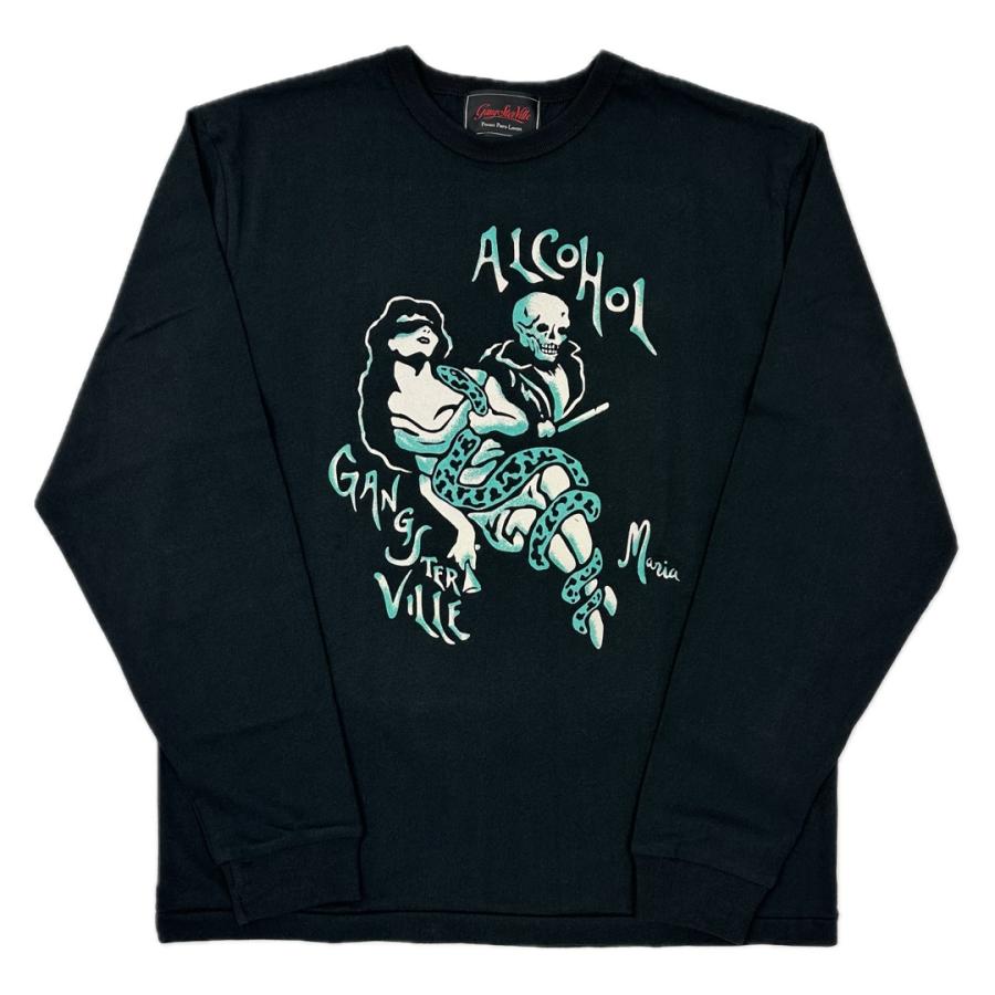 GANGSTERVILLE（ギャングスタービル） クルーネック 長袖 Tシャツ ロン