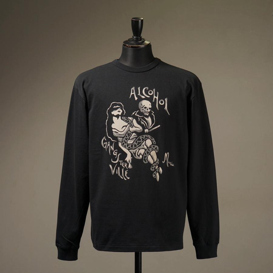 GANGSTERVILLE（ギャングスタービル） クルーネック 長袖 Tシャツ ロン