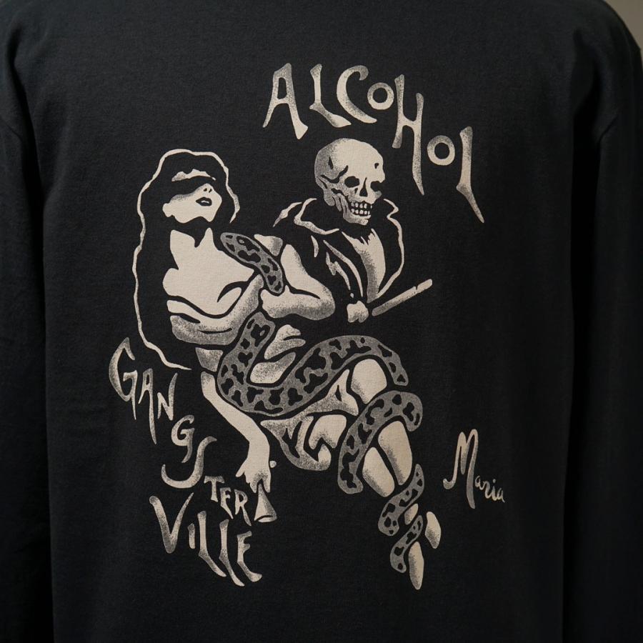 GANGSTERVILLE（ギャングスタービル） クルーネック 長袖 Tシャツ ロン