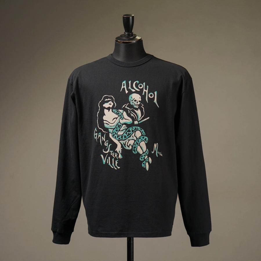 GANGSTERVILLE（ギャングスタービル） クルーネック 長袖 Tシャツ ロン