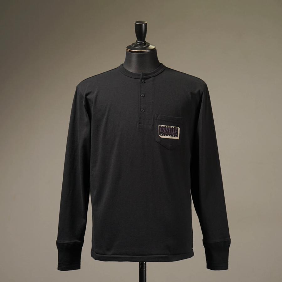 GANGSTERVILLE（ギャングスタービル） ヘンリーネック 長袖 Tシャツ