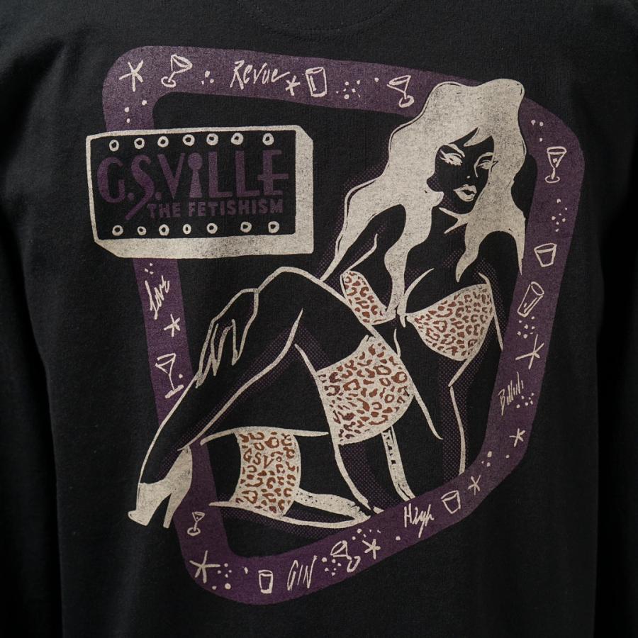 GANGSTERVILLE（ギャングスタービル） ヘンリーネック 長袖 Tシャツ