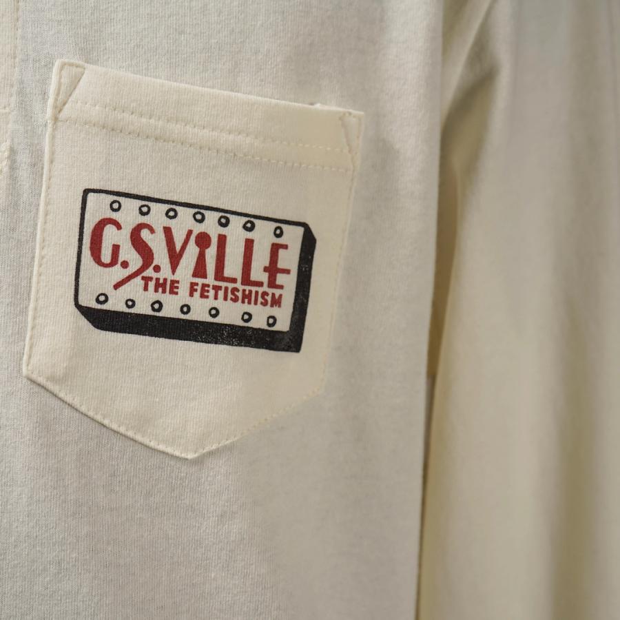 GANGSTERVILLE（ギャングスタービル） ヘンリーネック 長袖 Tシャツ