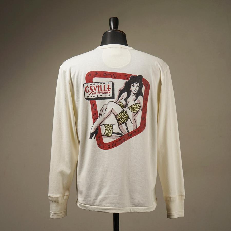 GANGSTERVILLE（ギャングスタービル） ヘンリーネック 長袖 Tシャツ
