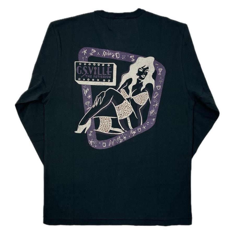 GANGSTERVILLE（ギャングスタービル） ヘンリーネック 長袖 Tシャツ