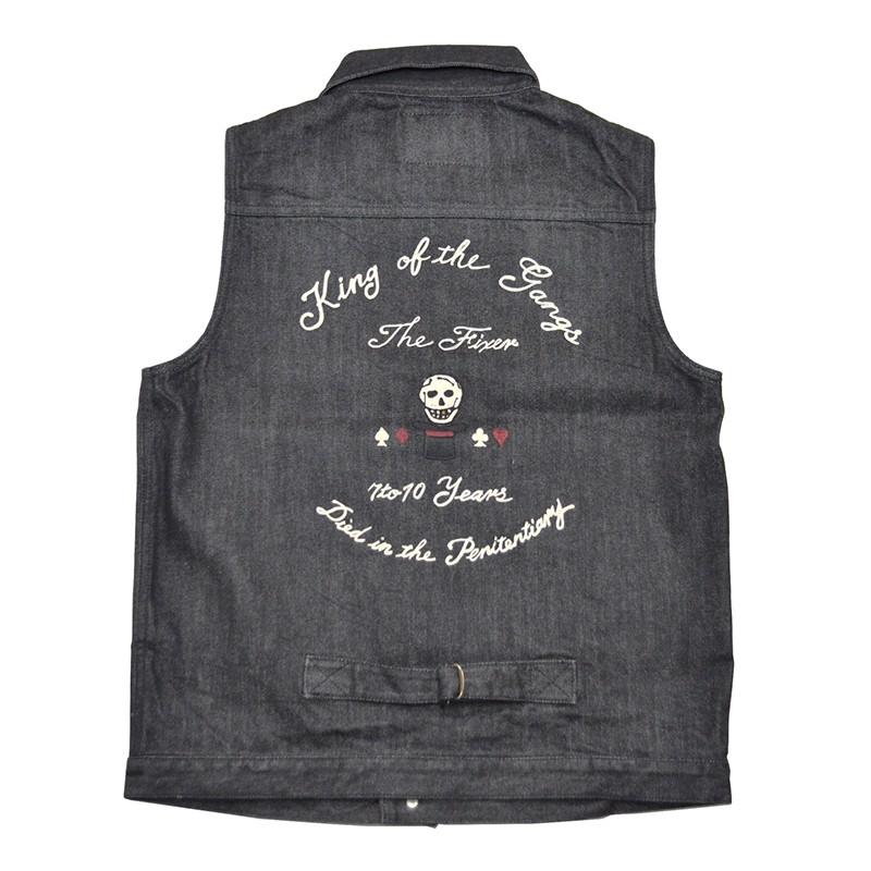 売れ筋がひ贈り物！ GANGSTERVILLE THE FIXER - VEST BLACK tdh