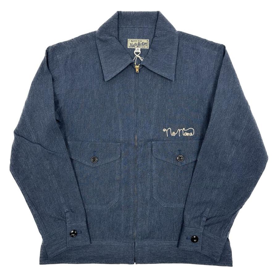 GANGSTERVILLE ノースノーネーム シャンブレージャケット ワーク GANGSTERVILLE ノースノーネーム シャンブレージャケット ワーク