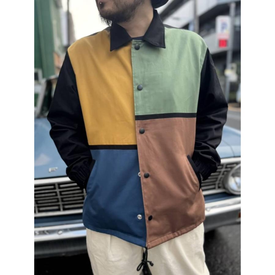 激レア！North No Name ×BTMC コラボ ブラックシャンブレー L NORTH NO NAME（ノースノーネーム） コーチジャケット モンドリアン