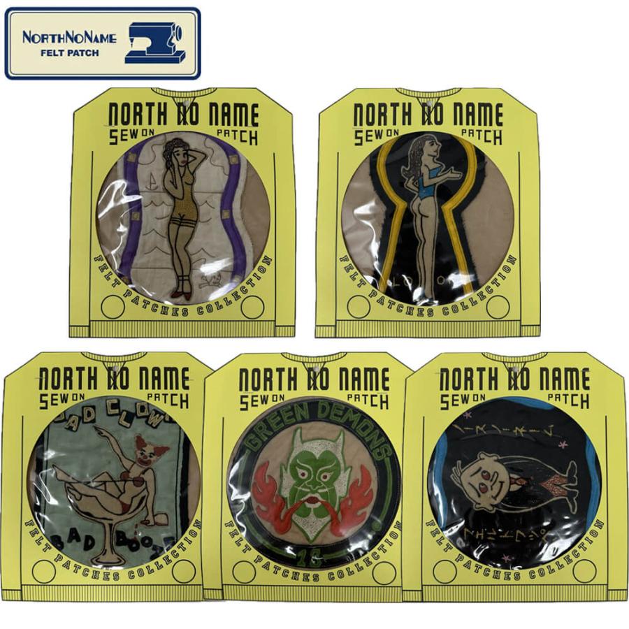 NORTH NO NAME ノースノーネーム ワッペン フェルトパッチ NORTH NO NAME ノースノーネーム ワッペン フェルトパッチ