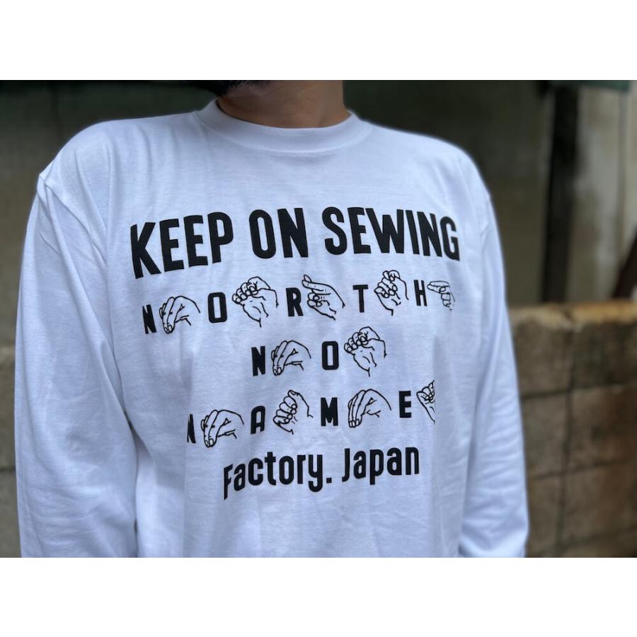 ノースノーネーム Tシャツ ロンT 長袖 メンズ NORTH NO NAME SIGN LANGUAGE L/S T-SHIRTS｜rezar｜13