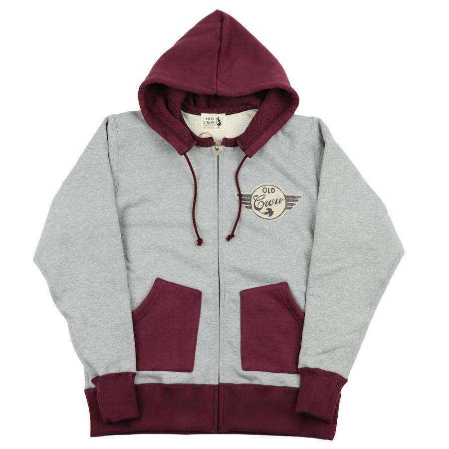 オールドクロウ スウェット パーカー メンズ OLD CROW SPEEDWAY - SWEAT ZIP UP HOODIE GLADHAND  グラッドハンド GANGSTERVILLE ギャングスタービル ウィアード