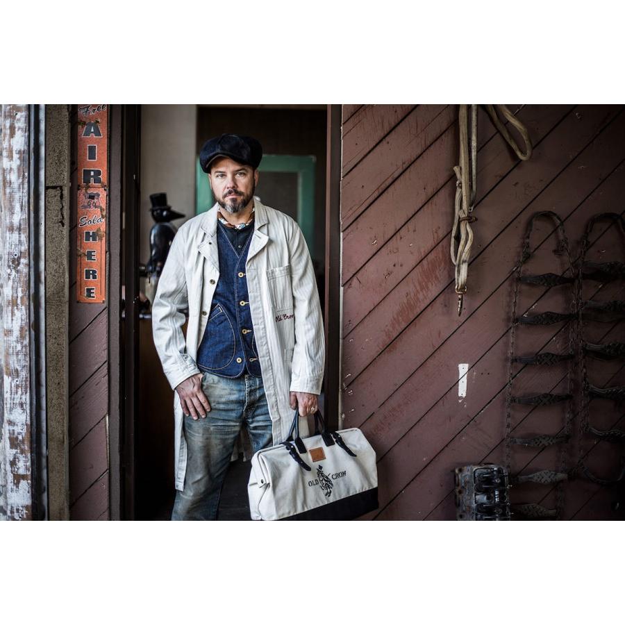 OLD CROW(GLAD HAND) CROW SPEED SHOP - COAT (IVORY) オールド OLD CROW(GLAD HAND) CROW SPEED SHOP - COAT (IVORY) オールド