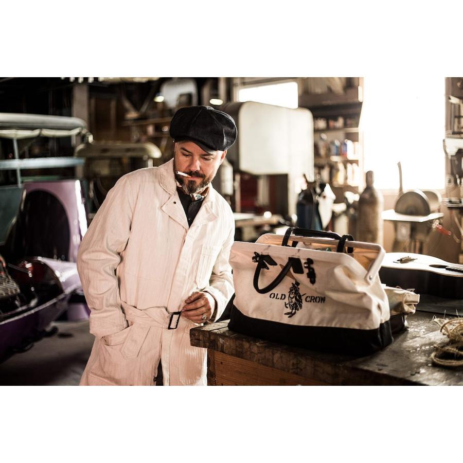 OLD CROW(GLAD HAND) CROW SPEED SHOP - COAT (IVORY) オールド OLD CROW(GLAD HAND) CROW SPEED SHOP - COAT (IVORY) オールド