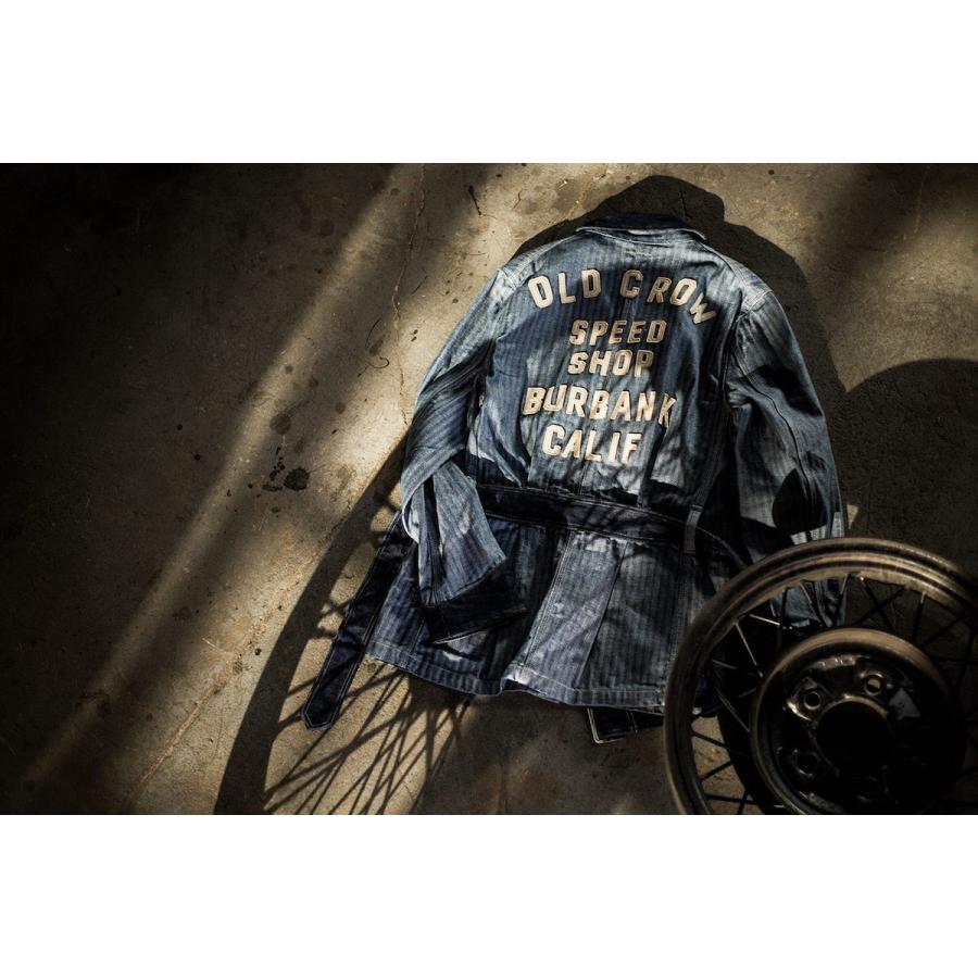 OLD CROW(GLAD HAND) CROW SPEED SHOP - COAT (IVORY) オールド OLD CROW(GLAD HAND) CROW SPEED SHOP - COAT (IVORY) オールド