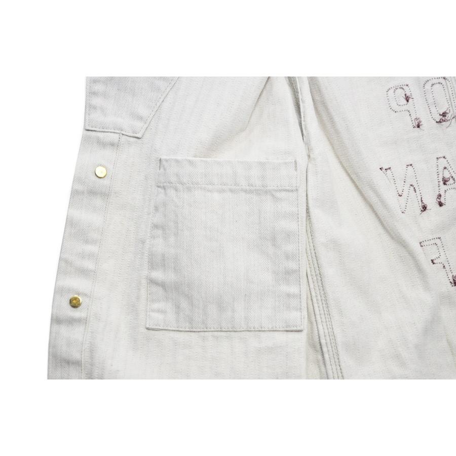 ふ*お様 オールドクロウ　ロングショップコート 楽天市場】残りSサイズのみ OLD CROW SPEED SHOP - COAT (IVORY