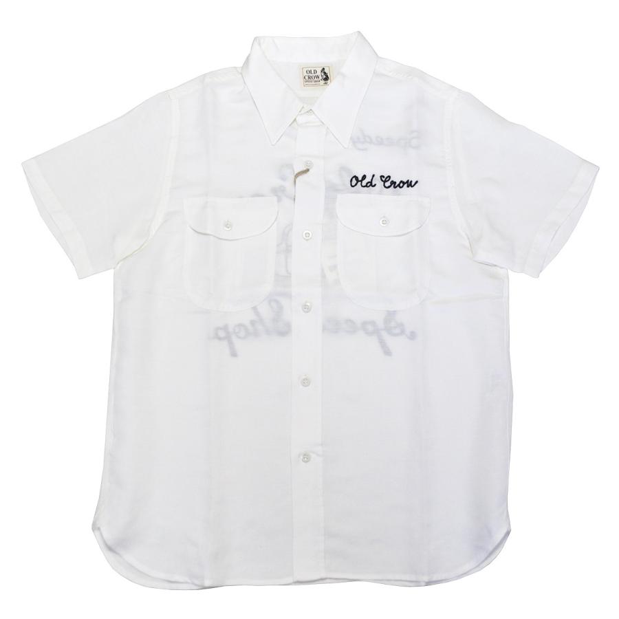 OLD CROW(GLAD HAND) CROW WHISKEY DELIVERY - S/S SHIRTS (WHITE