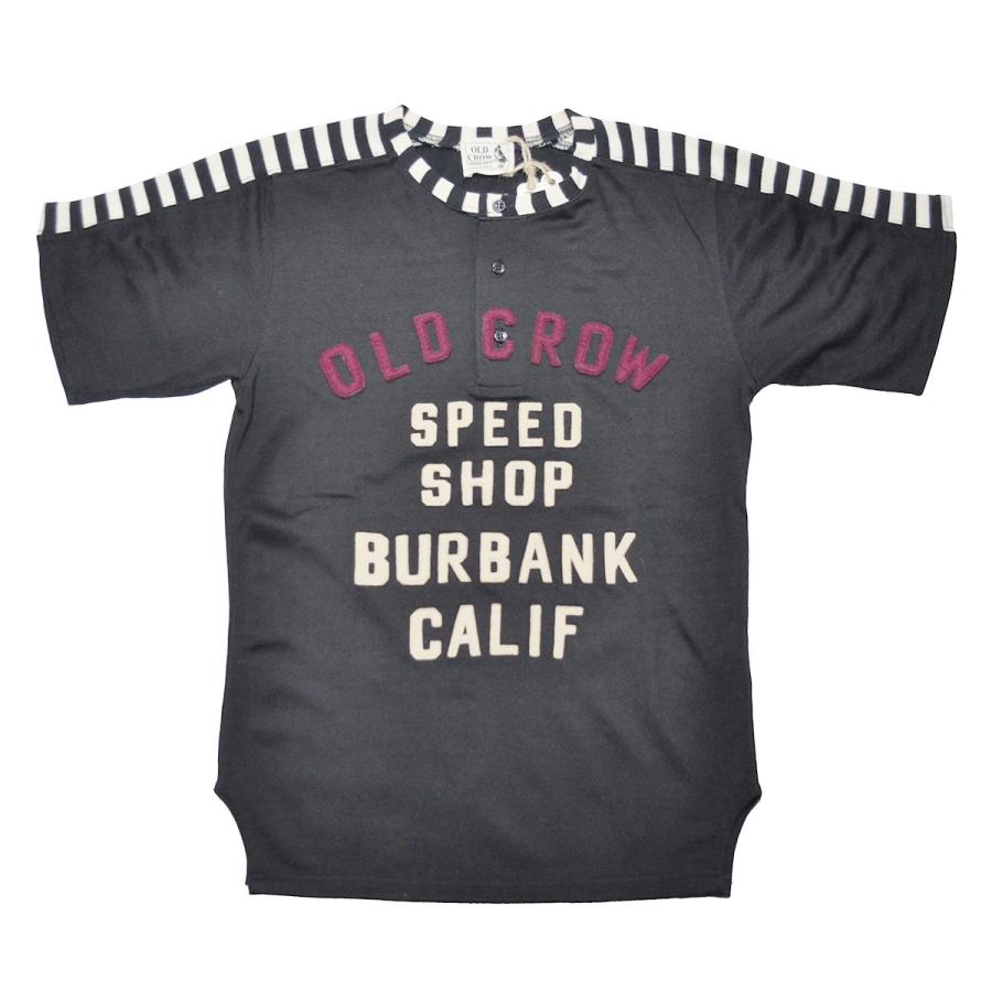 OLD CROW MOTORCYCLE S/S TSHIRTS (BLACK) オールドクロウ スピードショップ モーターサイクル 半袖
