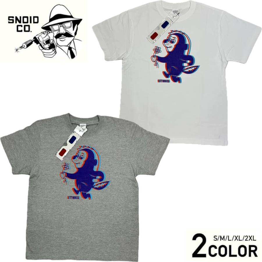 SNOID（スノイド） Tシャツ 半袖 クルーネック メンズ SNOID STINKS 3D