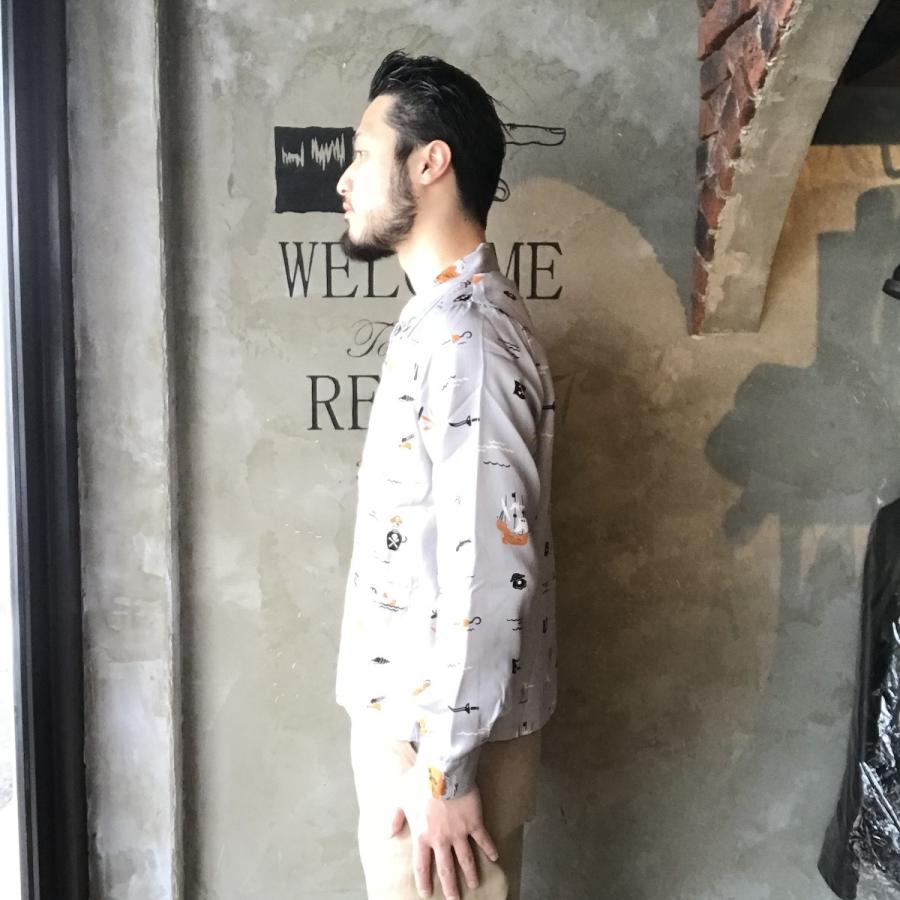 WEIRDO（ウィアード） WEIRDO PIRATES - JACKET (GRAY) 総柄 ワーク