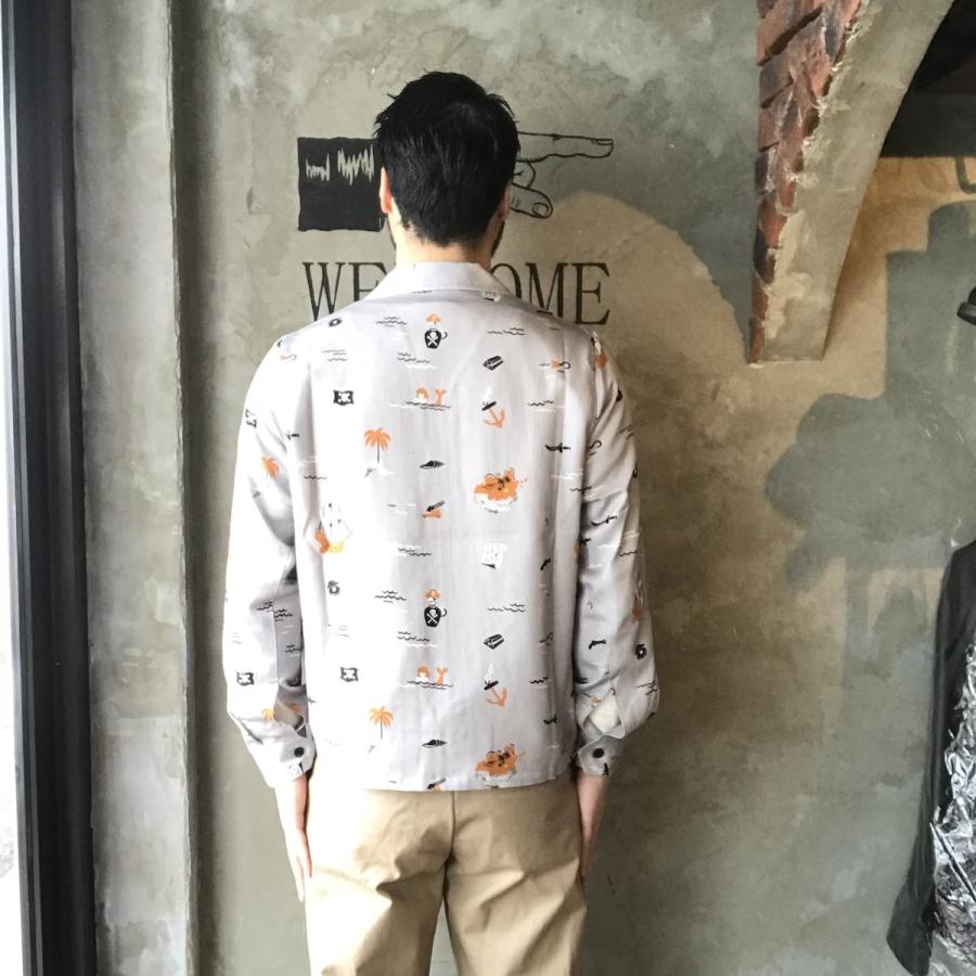 WEIRDO（ウィアード） WEIRDO PIRATES - JACKET (GRAY) 総柄 ワーク