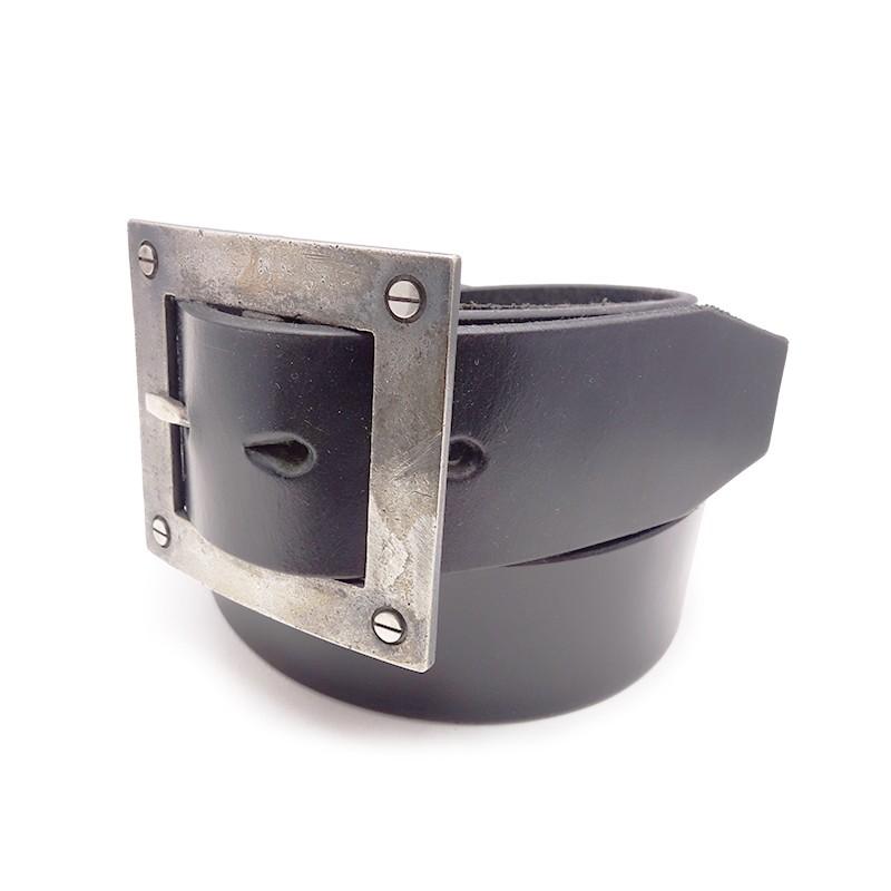 WEIRDO JEWELRY SCREW-BELT PLAIN (BLACK × SILVER 925)-030 WEIRDO JEWELRY SCREW-BELT PLAIN (BLACK × SILVER 925)-030