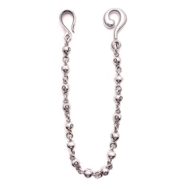 WEIRDO JEWELRY GEARHEAD-8BALL WALLET-CHAIN (SILVER 925)-034 ウィアード ジュエリー ギアヘッド 8ボール ウォレットチェーン GLADHAND