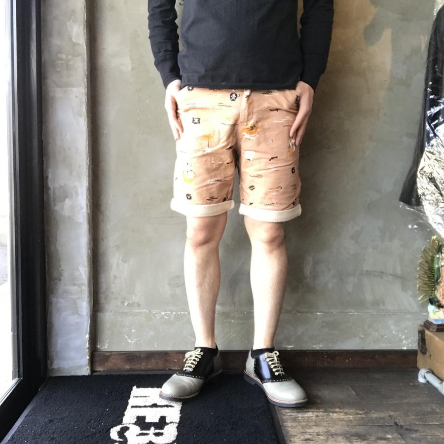 WEIRDO（ウィアード） WEIRDO PIRATES - BEACH SHORTS (PINK) 総柄