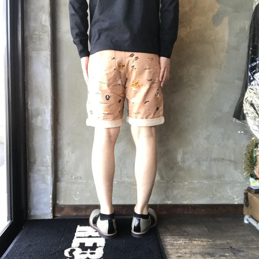 WEIRDO（ウィアード） WEIRDO PIRATES - BEACH SHORTS (PINK) 総柄