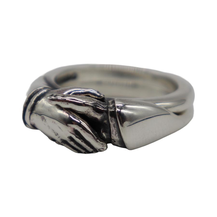 ウィアード ジュエリー シェイクハンド リング 2連リング ダブルリング 指輪 握手 日本製 WEIRDO JEWELRY - HAND RING グラッドハンド ギャングスタービルの画像