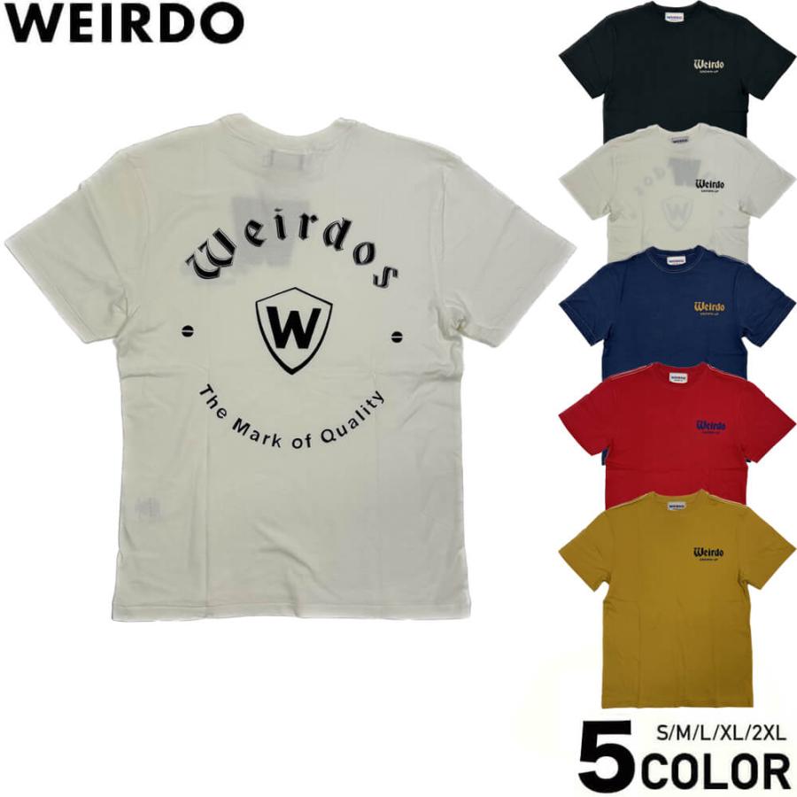 WEIRDO（ウィアード） Tシャツ 半袖 クルーネック メンズ WEIRDO W