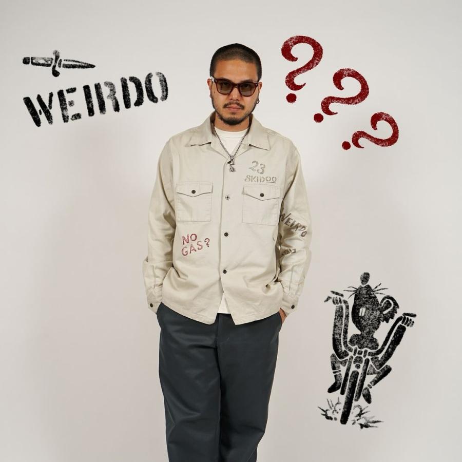 WEIRDO 2XL ウィアード ワークシャツ オープンカラーシャツ 長袖 WEIRDO 2XL ウィアード ワークシャツ オープンカラーシャツ 長袖