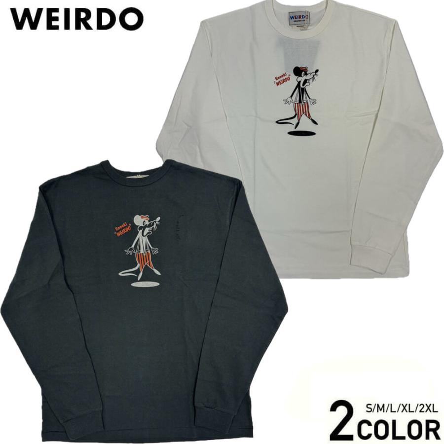 WEIRDO ウィアード クルーネック 長袖 Tシャツ ロンT メンズ RAT 
