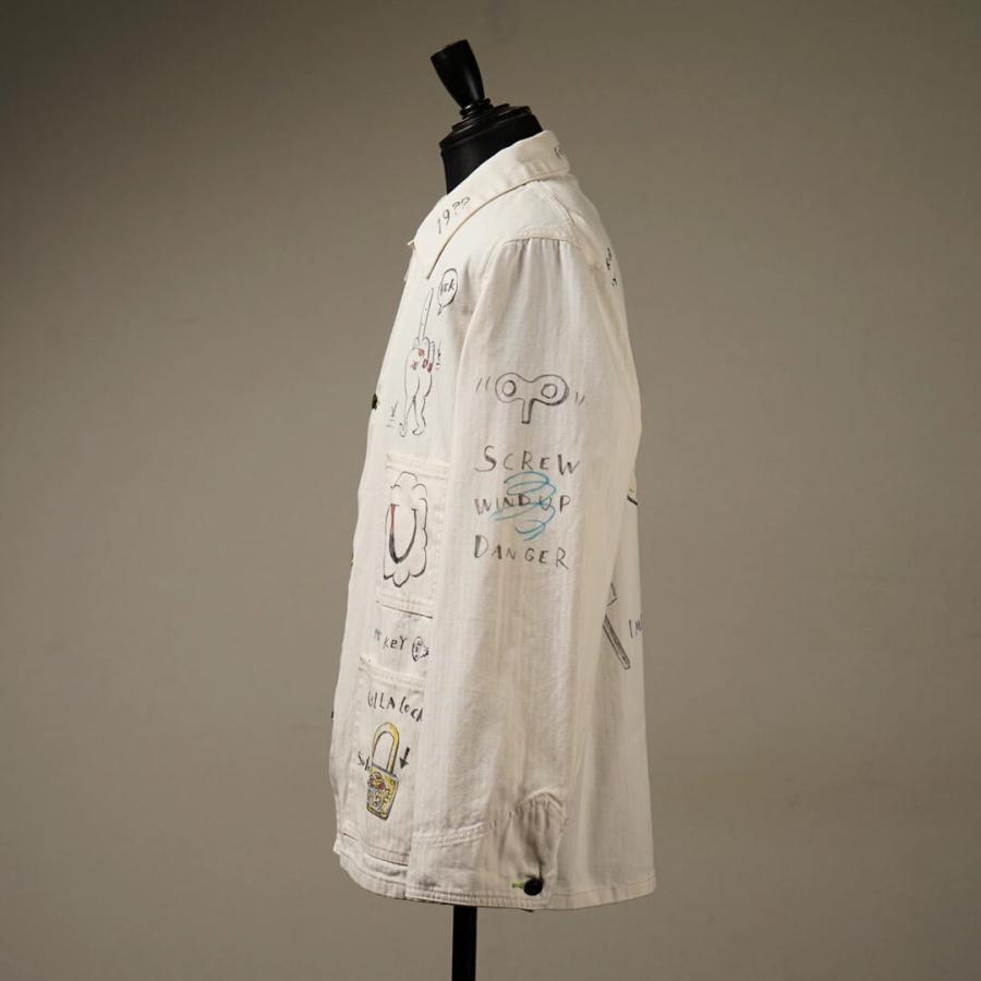 weirdo ベージュ カバーオール テーラードジャケット　glad hand 楽天市場】残りMサイズのみ ウィアード カバーオール ジャケット