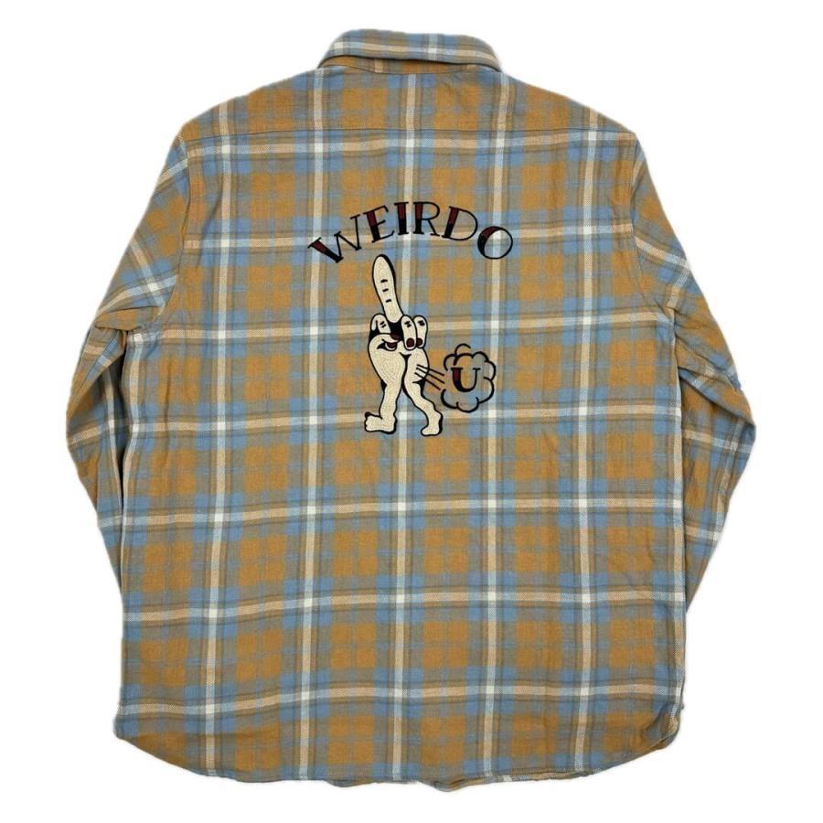 WEIRDO ウィアード チェックシャツ 長袖 メンズ FUCK U - L/S WEIRDO ウィアード チェックシャツ 長袖 メンズ FUCK U - L/S
