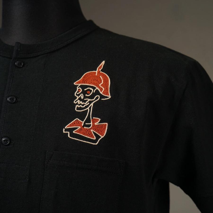 WEIRDO（ウィアード） Tシャツ 半袖 ヘンリーネック ポケット メンズ