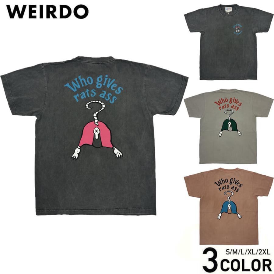 ウィアード Tシャツ 半袖 クルーネック メンズ WEIRDO RATS ASS - S/S T-SHIRTS GLADHAND グラッドハンド GANGSTERVILLE ギャングスタービル オールドクロウ | WEIRDO
