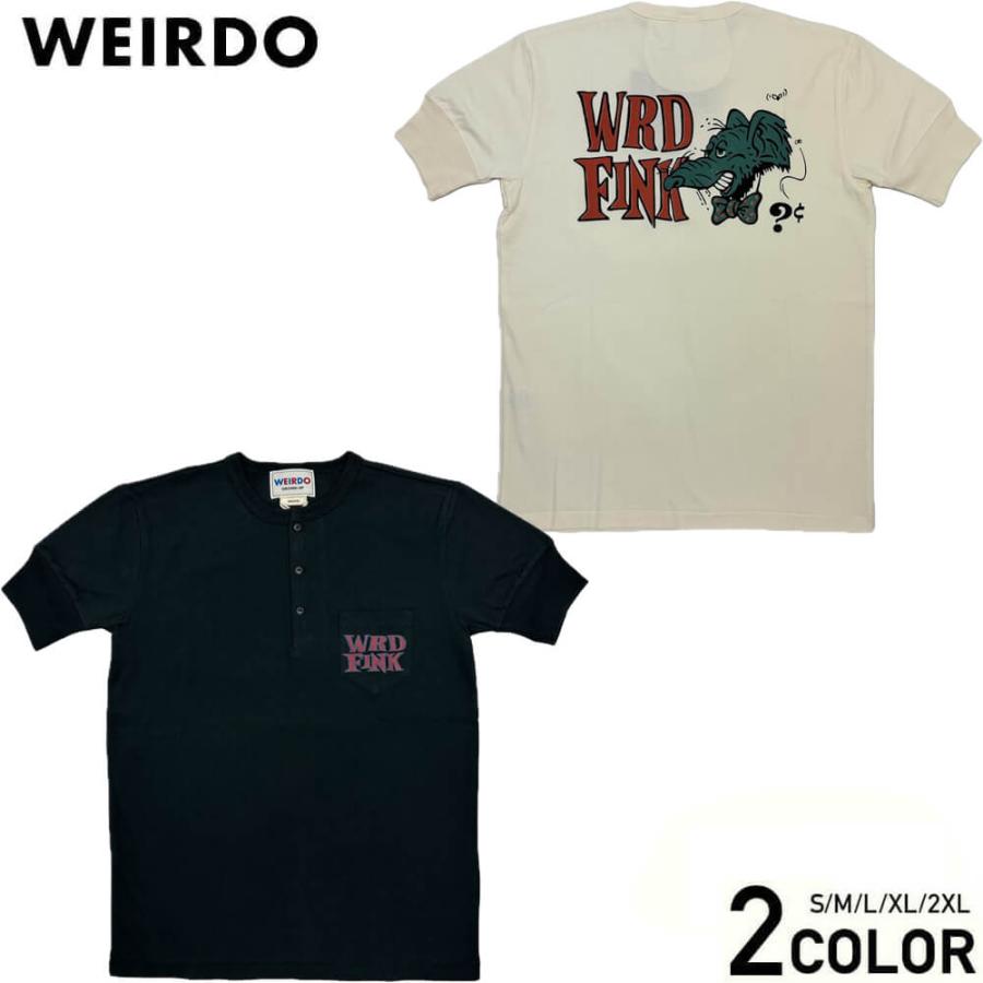 ウィアード Tシャツ 半袖 ヘンリーネック ポケット メンズ WEIRDO WRD FINK - S/S HENRY T-SHIRTS GLADHAND グラッドハンド GANGSTERVILLE ギャングスタービル | WEIRDO
