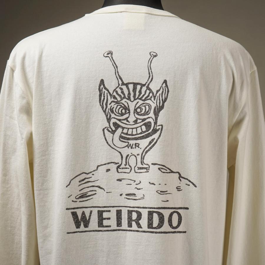 WEIRDO（ウィアード） クルーネック 長袖 Tシャツ ロンT メンズ WEIRDO