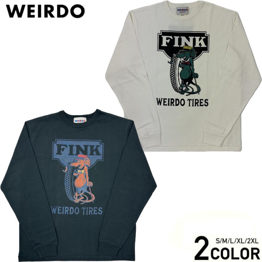 antelope UMEDA ウメダ クルーネック 長袖 WEIRDO（ウィアード） クルーネック 長袖 Tシャツ ロンT メンズ WEIRDO