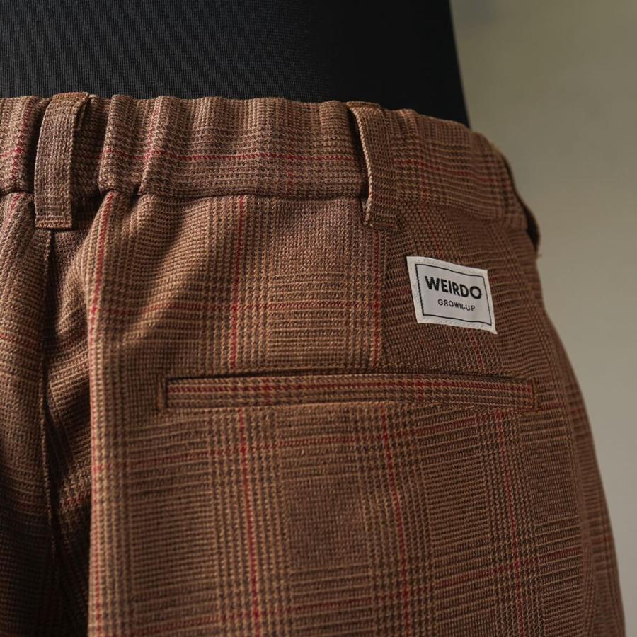 WEIRDO（ウィアード） チェック タックイージーパンツ メンズ WEIRDO