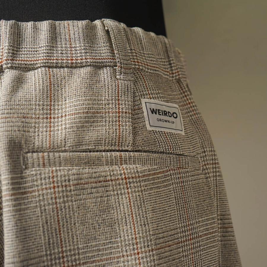 WEIRDO（ウィアード） チェック タックイージーパンツ メンズ WEIRDO