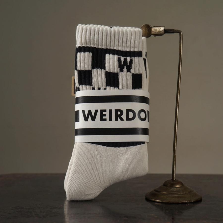 WEIRDO（ウィアード） チェッカーソックス 2足/1セット 靴下 メンズ