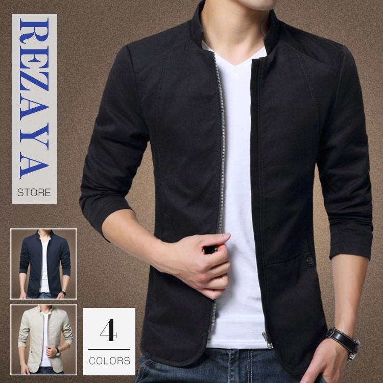 ビジネスコート メンズ 春秋 メンズジャケット無地 韓国風 おしゃれ トレンド ビジネス カジュアル メンズアウター メンズ ジャンパー 30代40代 50代 60代 Businessjck094 Rezayastore 通販 Yahoo ショッピング