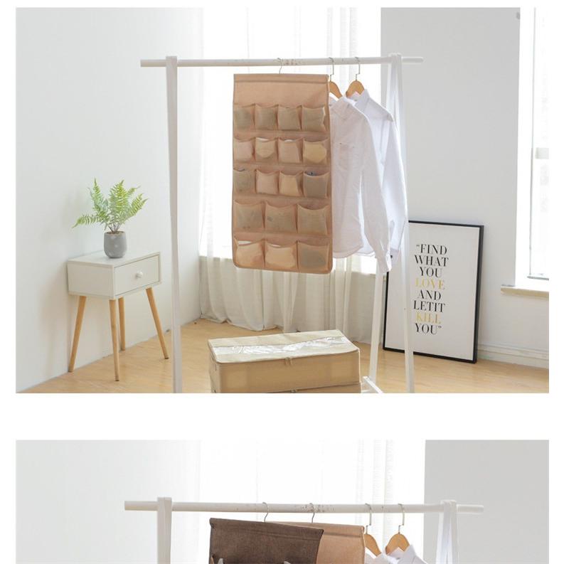 壁掛け袋 壁掛け収納 吊り下げ 吊り下げ収納 省スペース 両面収納 靴下 下着 収納ポケット 収納ラック 吊り下げラック クローゼット ウォールポケット Hangrack011 Rezayastore 通販 Yahoo ショッピング