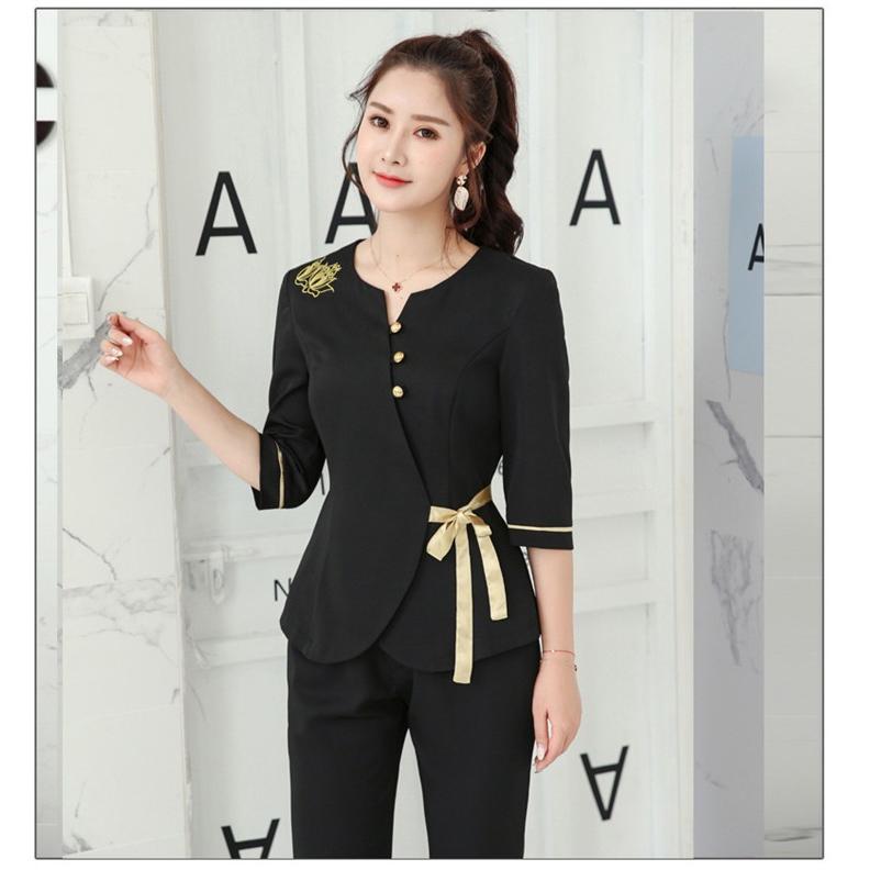 レディース 作業服 作業着 7分丈袖 上下セット 美容院 通気性良い 防菌 作業服ワークマン ワークウェア ユニフォーム ジャケット パンツ Rz N18 Gzz059 Rezayastore 通販 Yahoo ショッピング