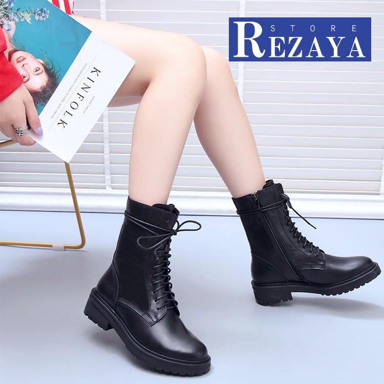 レディース ショートブーツ ブーツ ワークブーツ 靴 レディースブーツ ミリタリーブーツ マウンテンブーツ ミドルヒール 牛革 サイドジップ Wmsbb135 Rezayastore 通販 Yahoo ショッピング