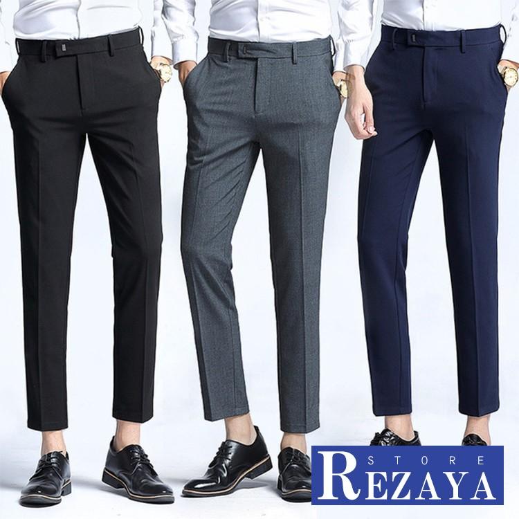 スラックス メンズ チノパン ビジネスパンツ テーパードパンツ カジュアル ストレッチ 無地 春秋 ビジネス スーツパンツ 男性用 紳士 細身 スリム美脚 Y19 Slacks030 Rezayastore 通販 Yahoo ショッピング