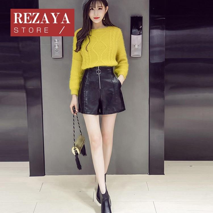 最安値セール レディース ショートパンツ 革パン 韓国風 おしゃれ 着痩せ 本革 レザー ショーパン ホットパンツ スキニー 本革 ボトムス ワイド パンツ ミニパン 日本買蔵 Maincoffee Com Ec